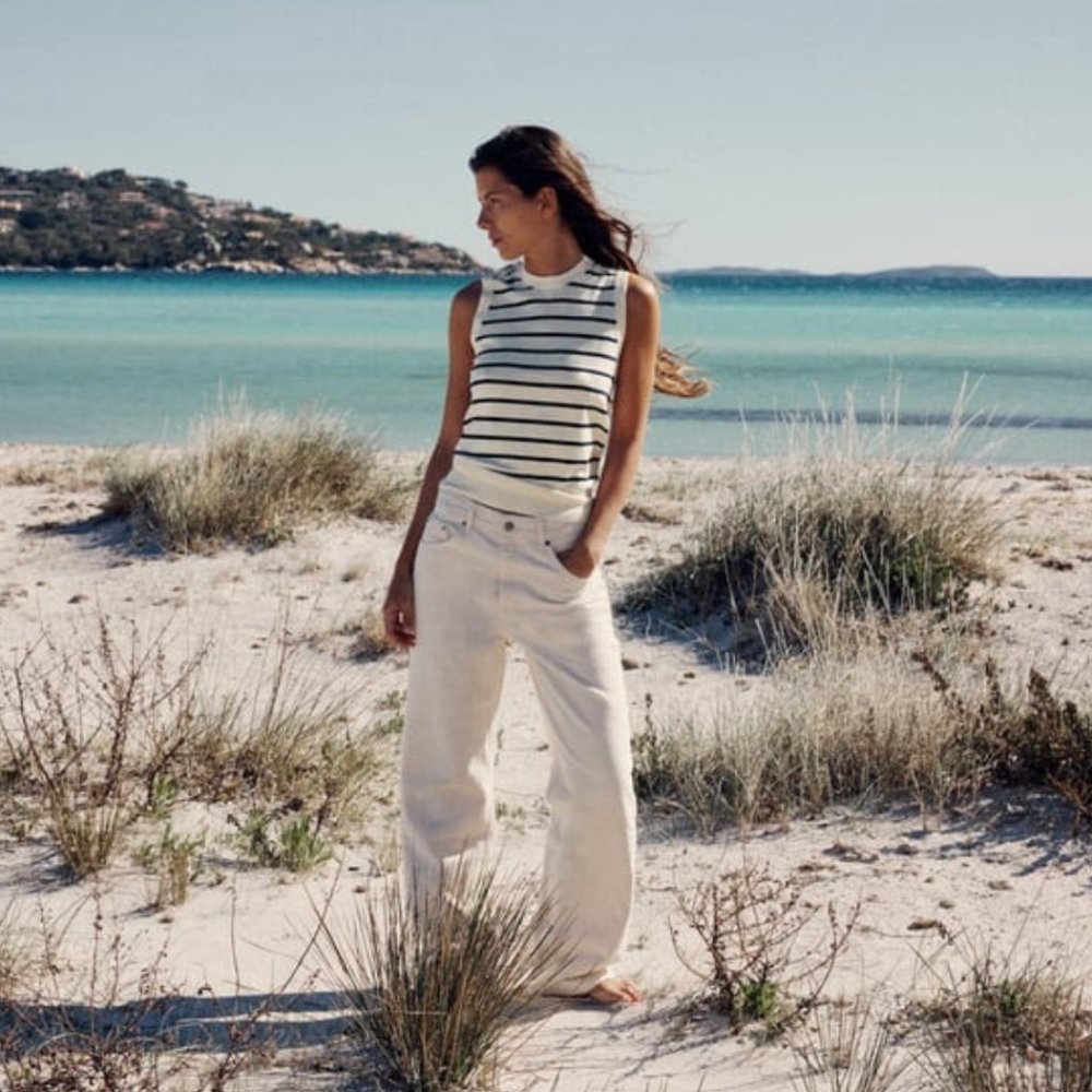 Zara - Basic Knit Top - Striped - Women